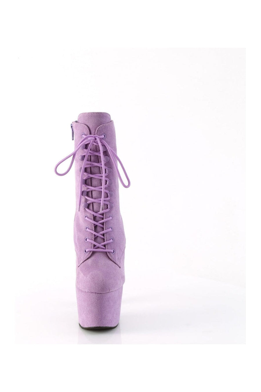 Pleaser ADORE-1020FS Purple Faux Suede Ankle Boot in Purple Faux Suede