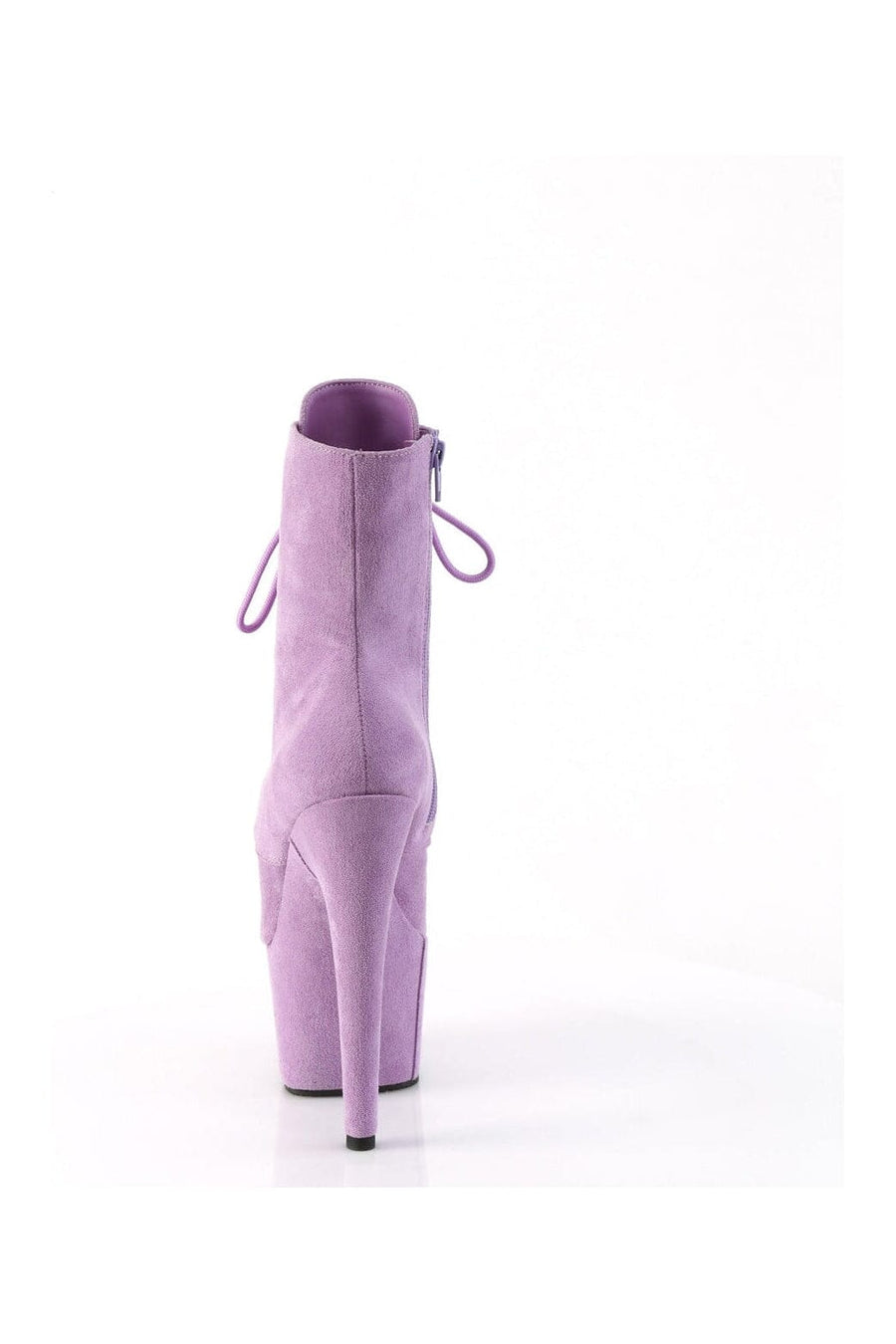 Pleaser ADORE-1020FS Purple Faux Suede Ankle Boot in Purple Faux Suede