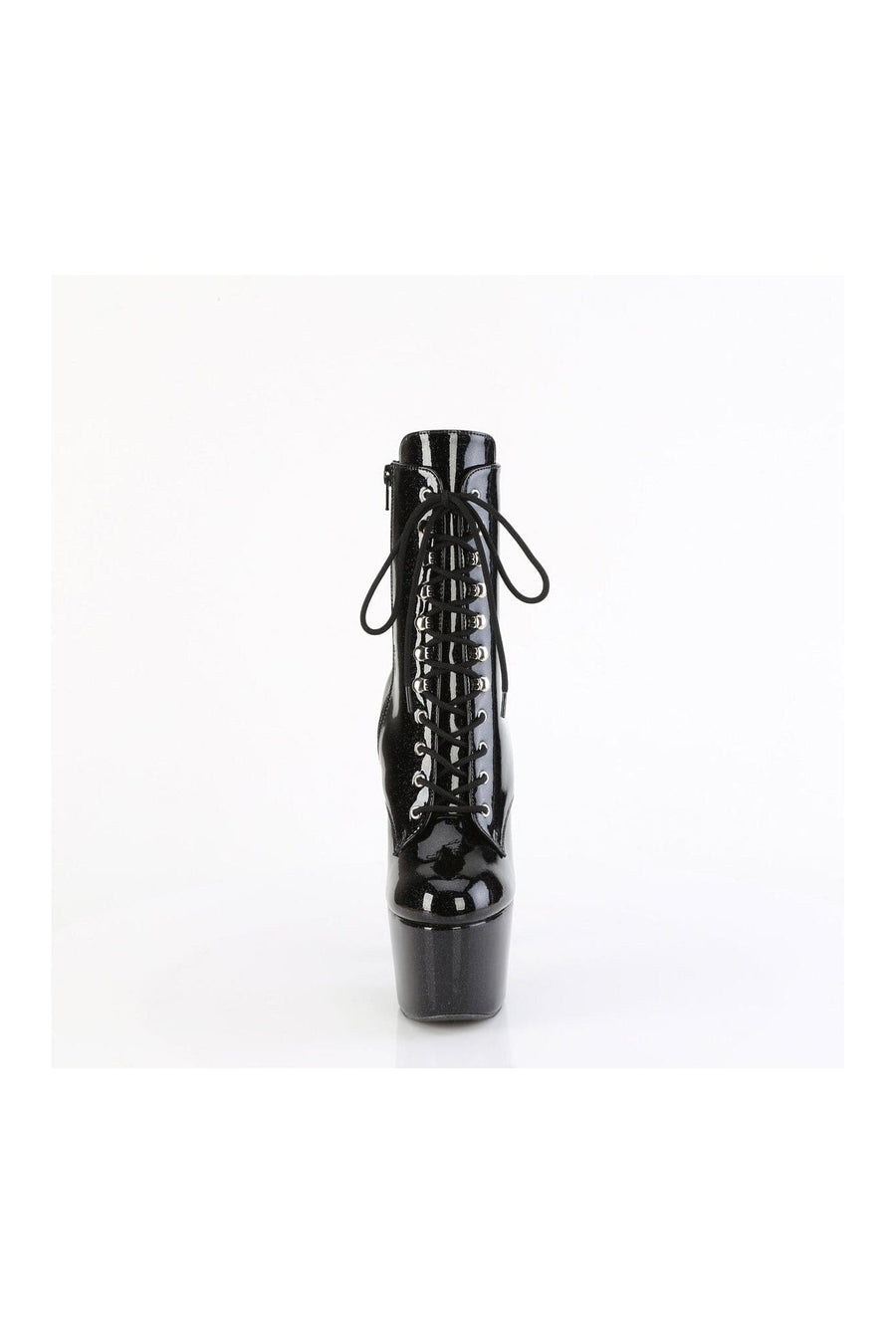 Pleaser ADORE-1020GP Black Patent Ankle Boot in Black Patent