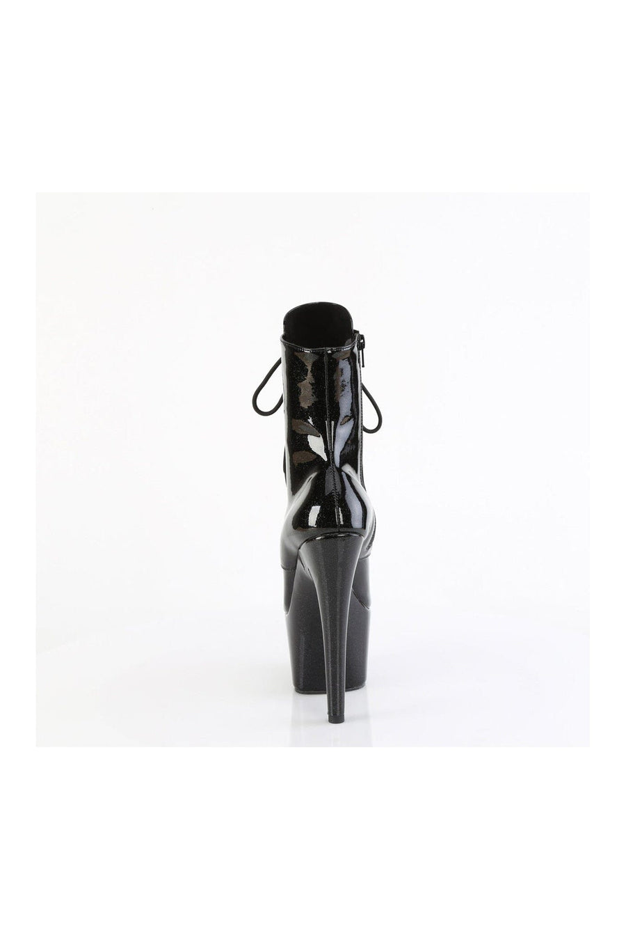 Pleaser ADORE-1020GP Black Patent Ankle Boot in Black Patent
