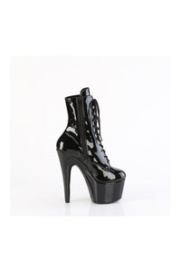 Pleaser ADORE-1020GP Black Patent Ankle Boot in Black Patent