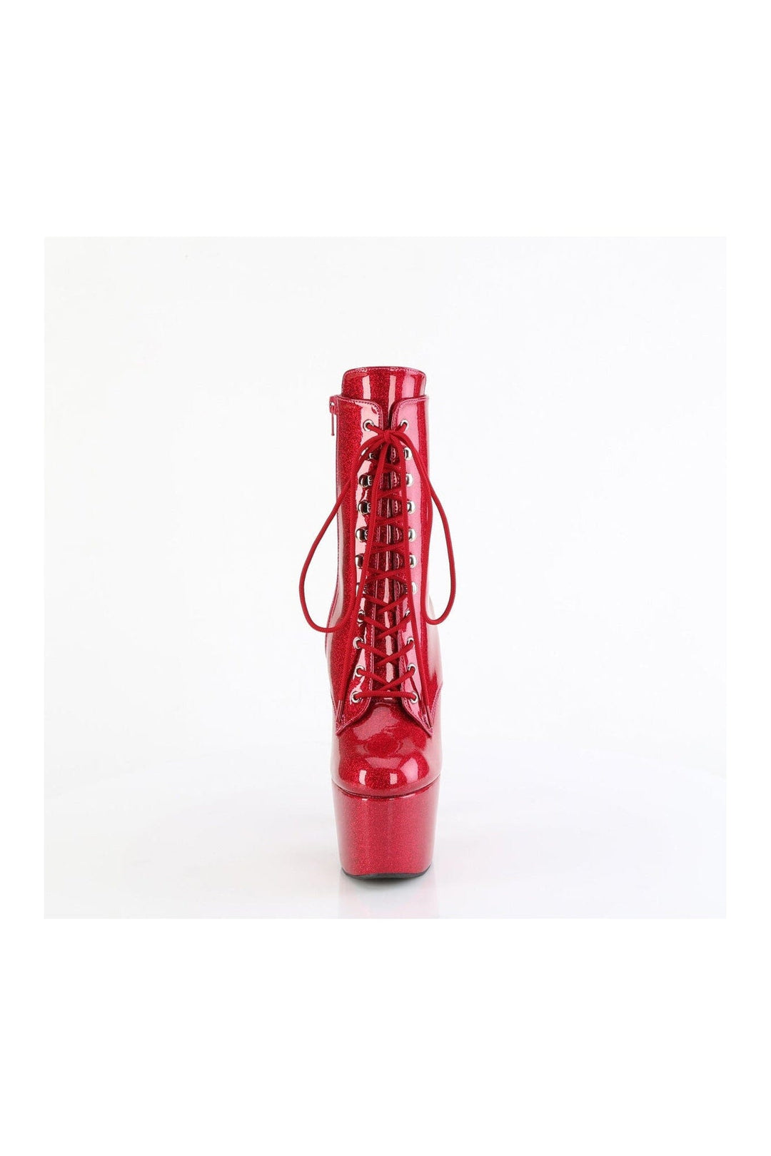 Pleaser ADORE-1020GP Fuchsia Patent Ankle Boot in Fuchsia Patent