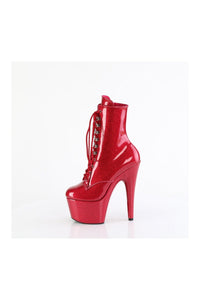 Pleaser ADORE-1020GP Fuchsia Patent Ankle Boot in Fuchsia Patent