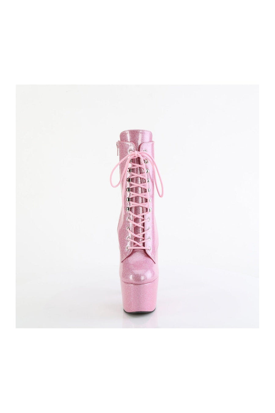 Pleaser ADORE-1020GP Pink Patent Ankle Boot in Pink Patent