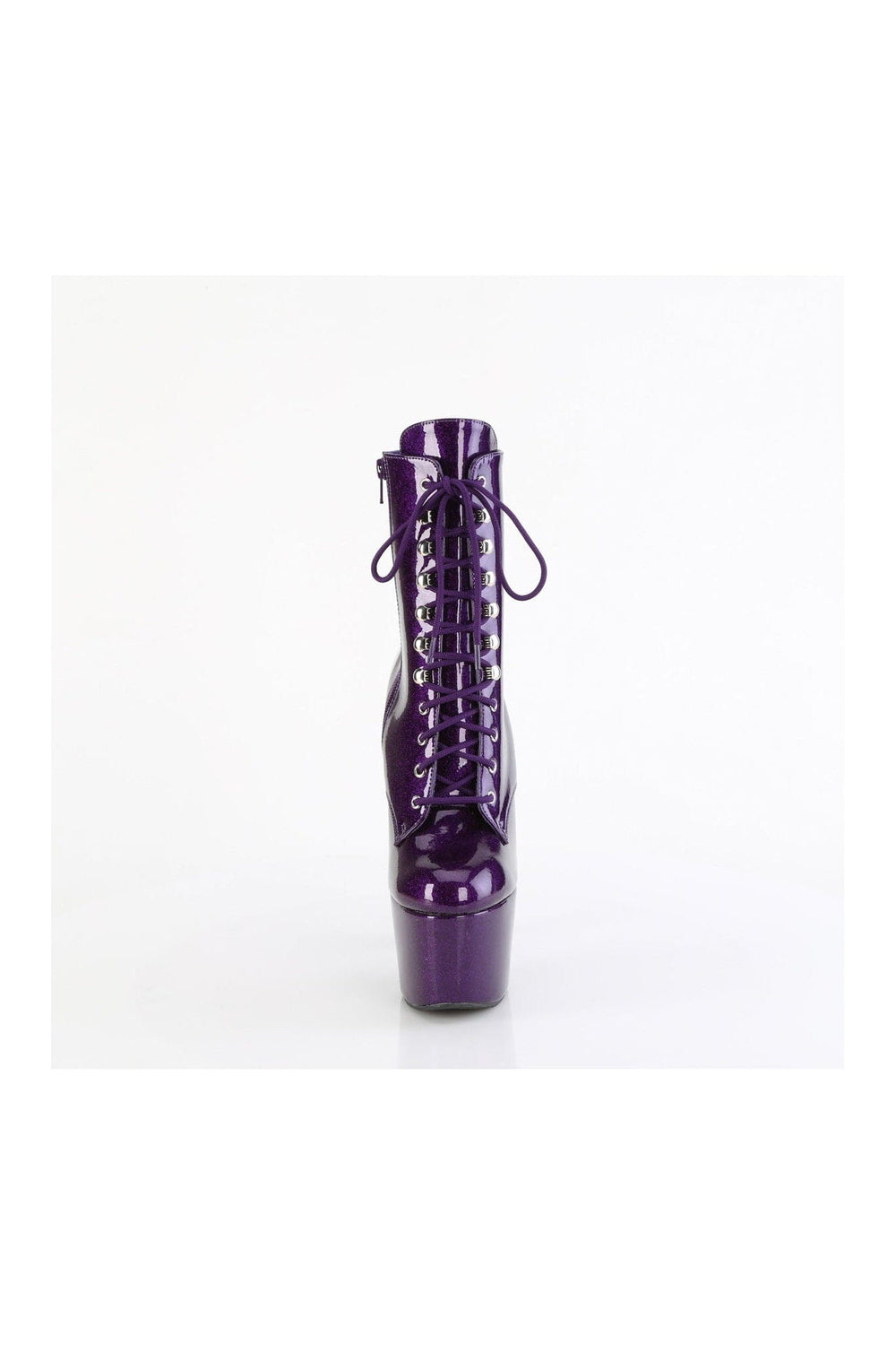 ADORE-1020GP Purple Patent Ankle Boot-Ankle Boots-Pleaser-SEXYSHOES.COM