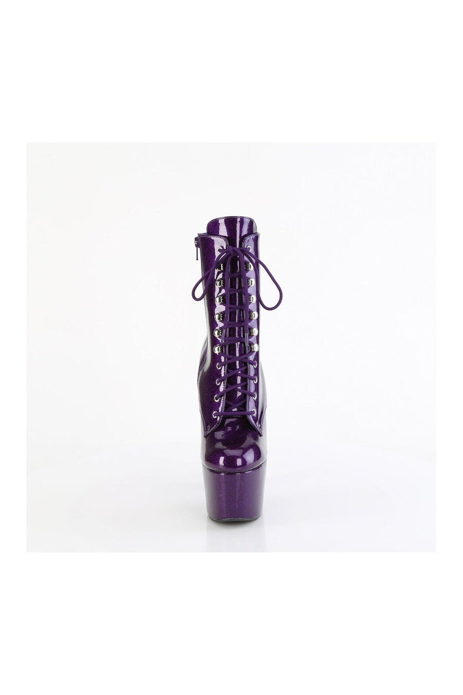 Pleaser ADORE-1020GP Purple Patent Ankle Boot in Purple Patent