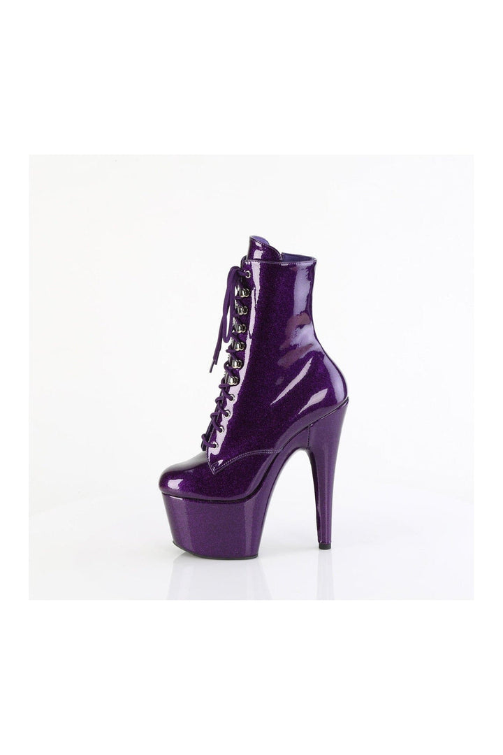 ADORE-1020GP Purple Patent Ankle Boot-Ankle Boots-Pleaser-SEXYSHOES.COM