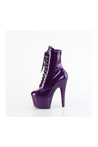 Pleaser ADORE-1020GP Purple Patent Ankle Boot in Purple Patent