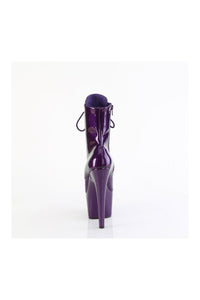 Pleaser ADORE-1020GP Purple Patent Ankle Boot in Purple Patent