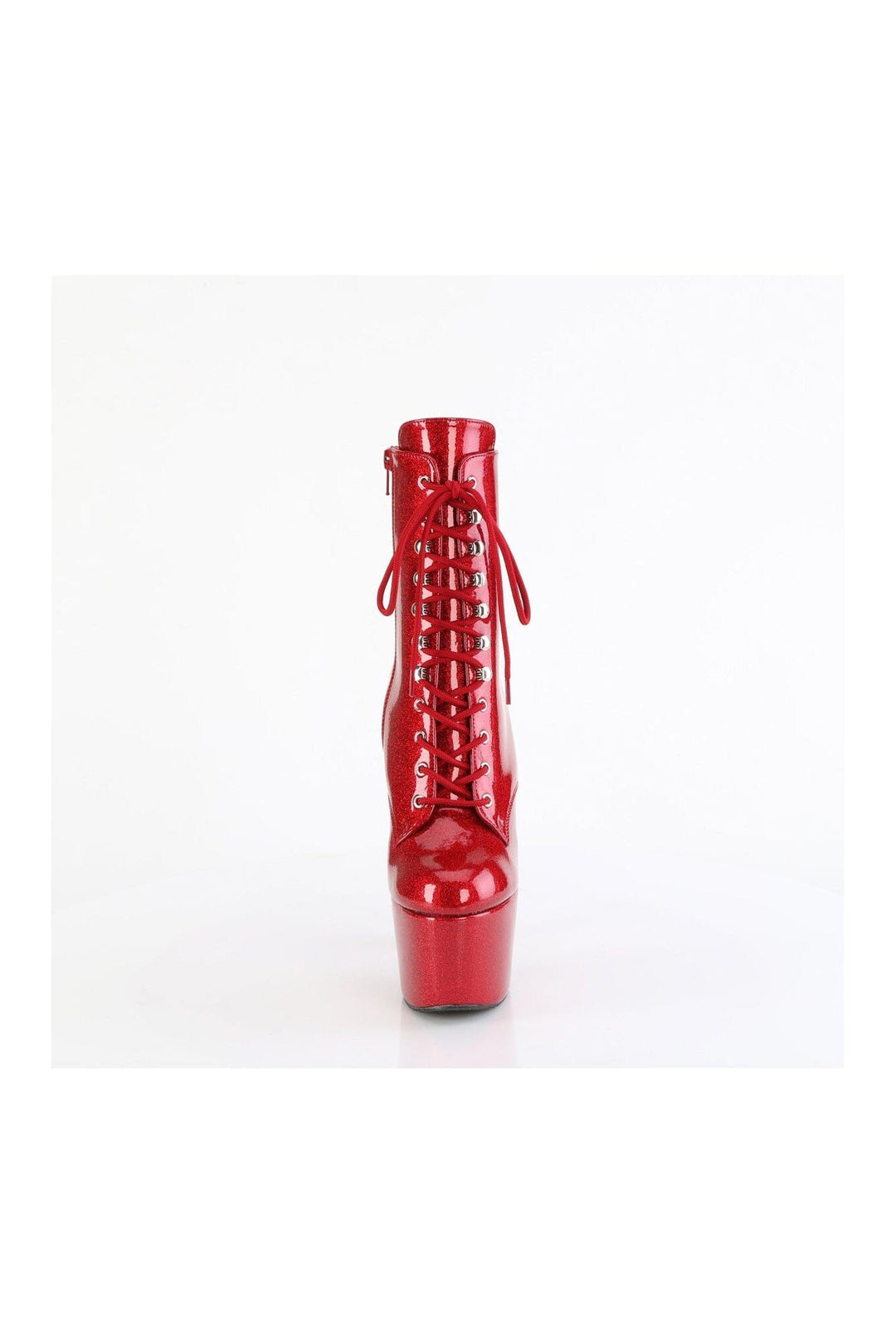 Pleaser ADORE-1020GP Red Patent Ankle Boot in Red Patent