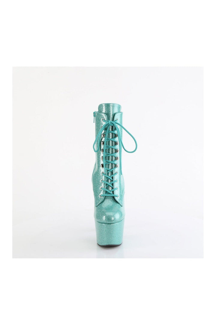 ADORE-1020GP Turquoise Patent Ankle Boot