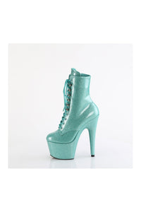 Pleaser ADORE-1020GP Turquoise Patent Ankle Boot in Turquoise Patent