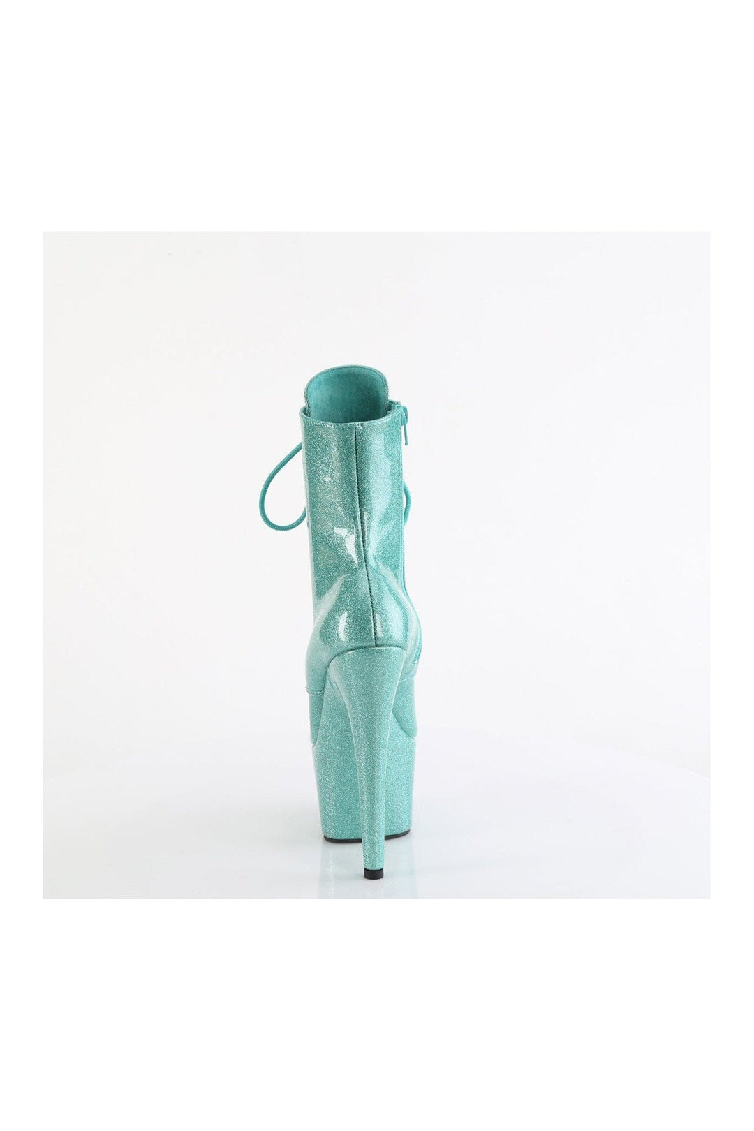 Pleaser ADORE-1020GP Turquoise Patent Ankle Boot in Turquoise Patent