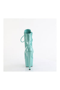Pleaser ADORE-1020GP Turquoise Patent Ankle Boot in Turquoise Patent
