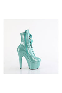 Pleaser ADORE-1020GP Turquoise Patent Ankle Boot in Turquoise Patent