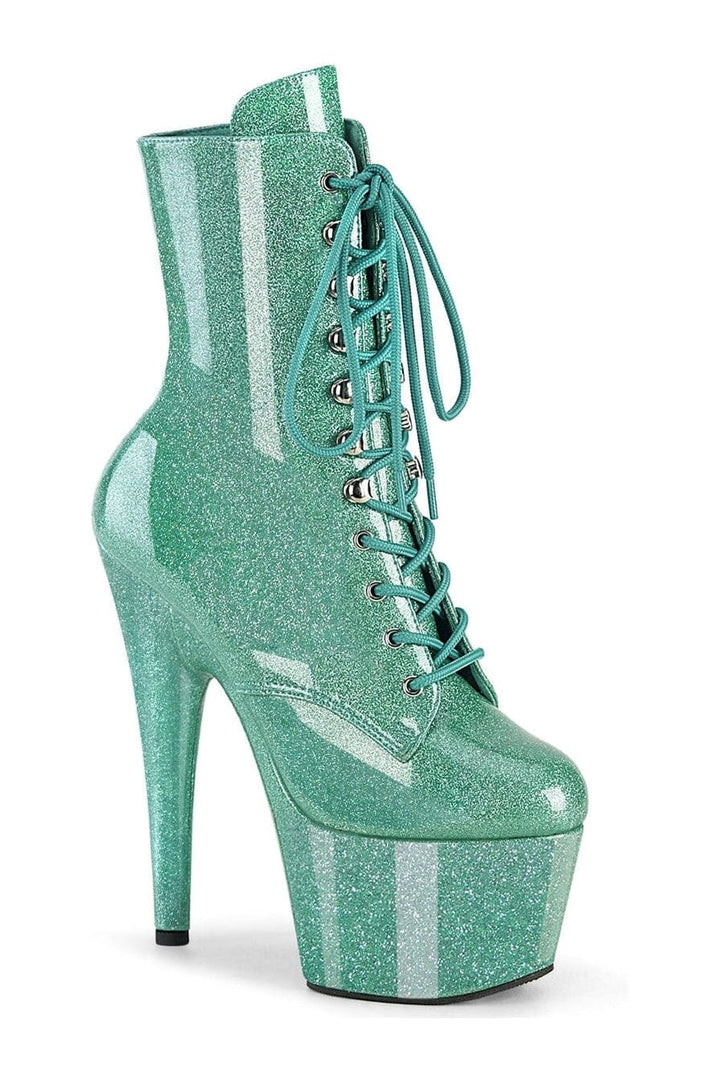 Pleaser Turquoise Ankle Boots Platform Stripper Shoes | Buy at Sexyshoes.com