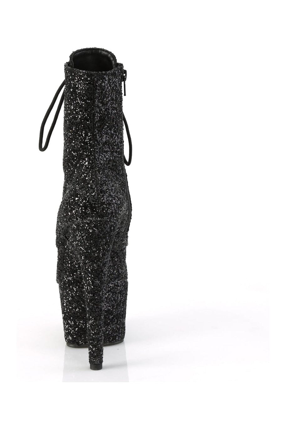 ADORE-1020GWR Black Glitter Ankle Boot-Ankle Boots-Pleaser-SEXYSHOES.COM