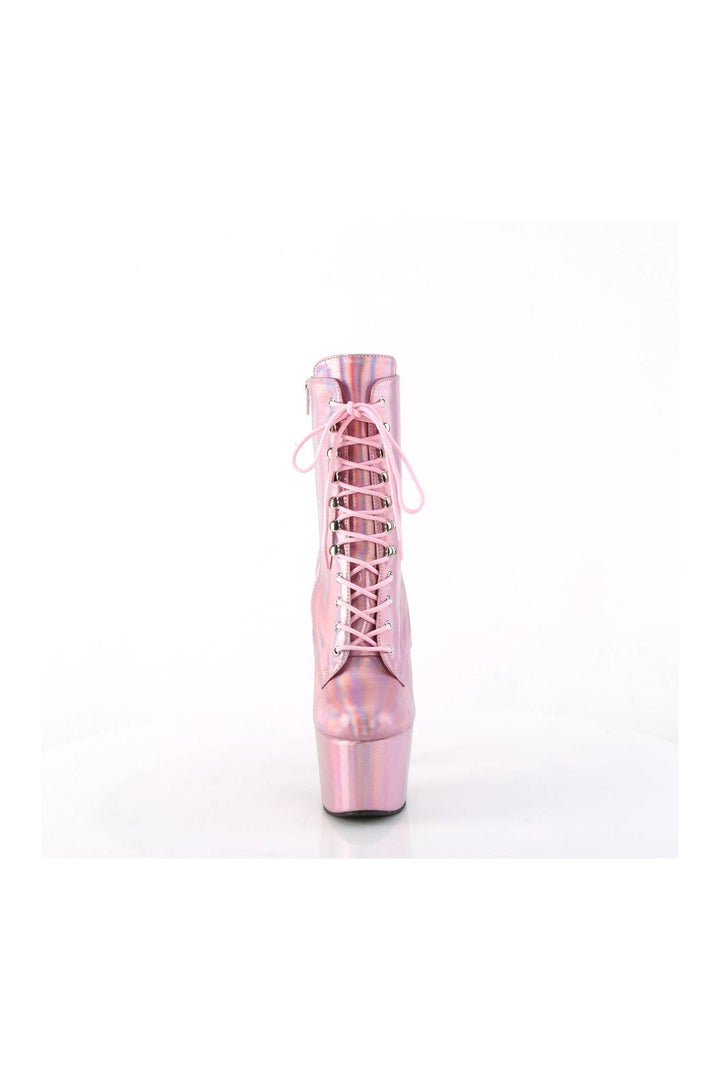 ADORE-1020HG Pink Hologram Ankle Boot