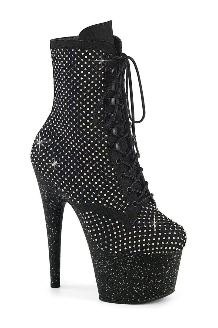 Pleaser Black Ankle Boots Platform Stripper Shoes | Buy at Sexyshoes.com