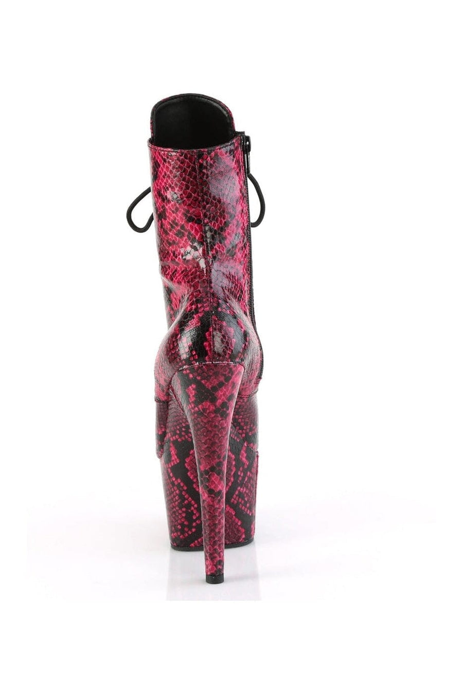 Pleaser ADORE-1020SPWR Fuchsia Faux Leather Knee Boot in Fuchsia Faux Leather