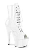 ADORE-1021 White Patent Ankle Boot