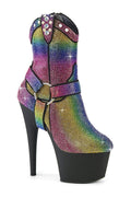 ADORE-1029RS Multi Faux Suede Ankle Boot