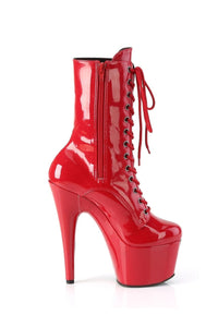 Pleaser ADORE-1040TT Red Patent Ankle Boot in Red Patent