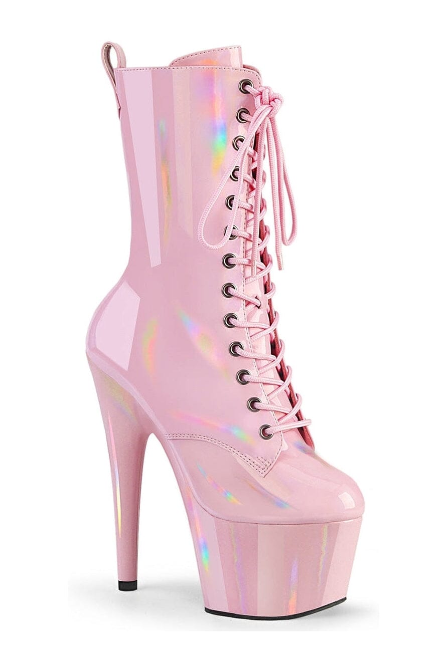 ADORE-1040WR-HG Pink Patent Ankle Boot-Ankle Boots-Pleaser-Pink-10-Patent-SEXYSHOES.COM