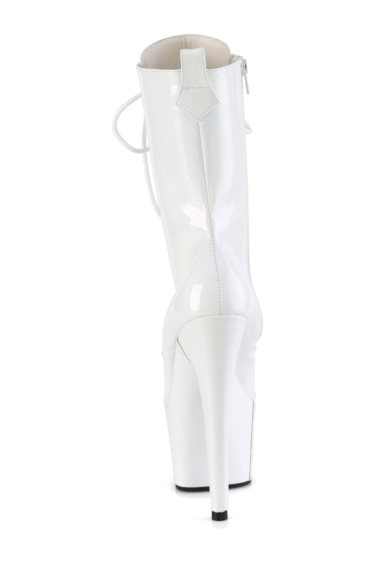 ADORE-1040WR-HG White Patent Ankle Boot-Ankle Boots-Pleaser-SEXYSHOES.COM