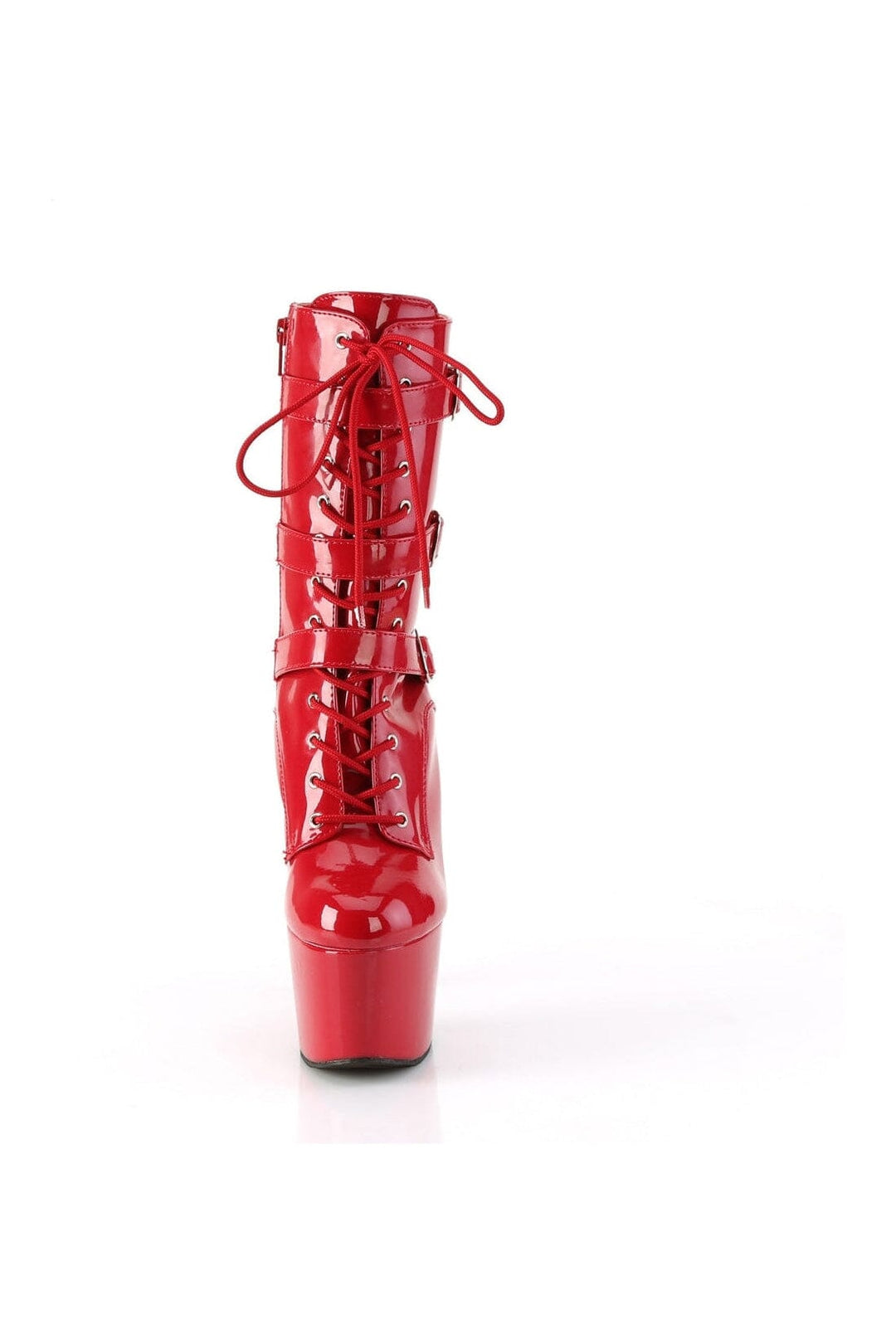 Pleaser ADORE-1043 Red Patent Ankle Boot in Red Patent