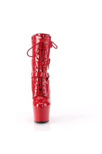 Pleaser ADORE-1043 Red Patent Ankle Boot in Red Patent