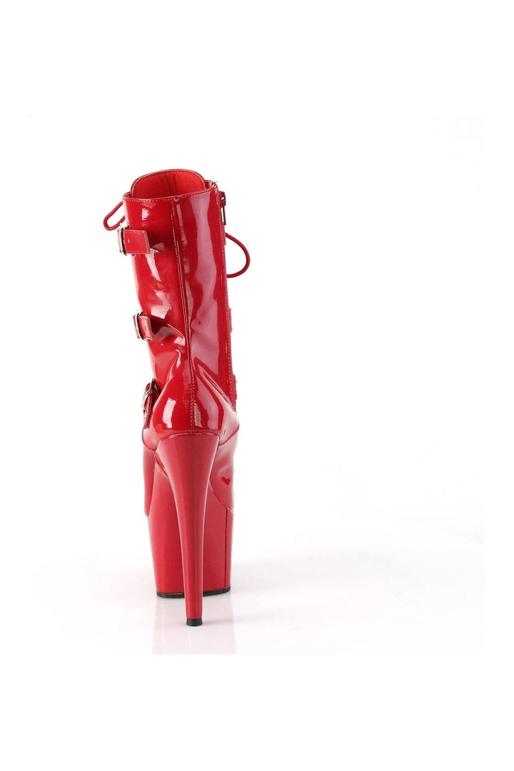 ADORE-1043 Red Patent Ankle Boot-Ankle Boots-Pleaser-SEXYSHOES.COM