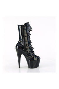 Pleaser ADORE-1046 Black Patent Ankle Boot in Black Patent