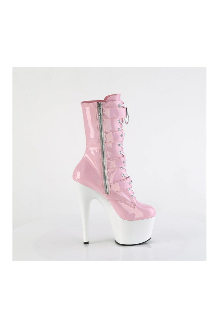 ADORE-1046TT Pink Patent Ankle Boot-Ankle Boots-Pleaser-SEXYSHOES.COM