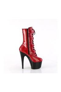 Pleaser ADORE-1046TT Red Patent Ankle Boot in Red Patent