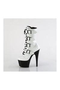 Pleaser ADORE-1046TT White Patent Ankle Boot in White Patent