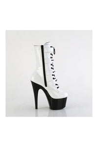 Pleaser ADORE-1046TT White Patent Ankle Boot in White Patent