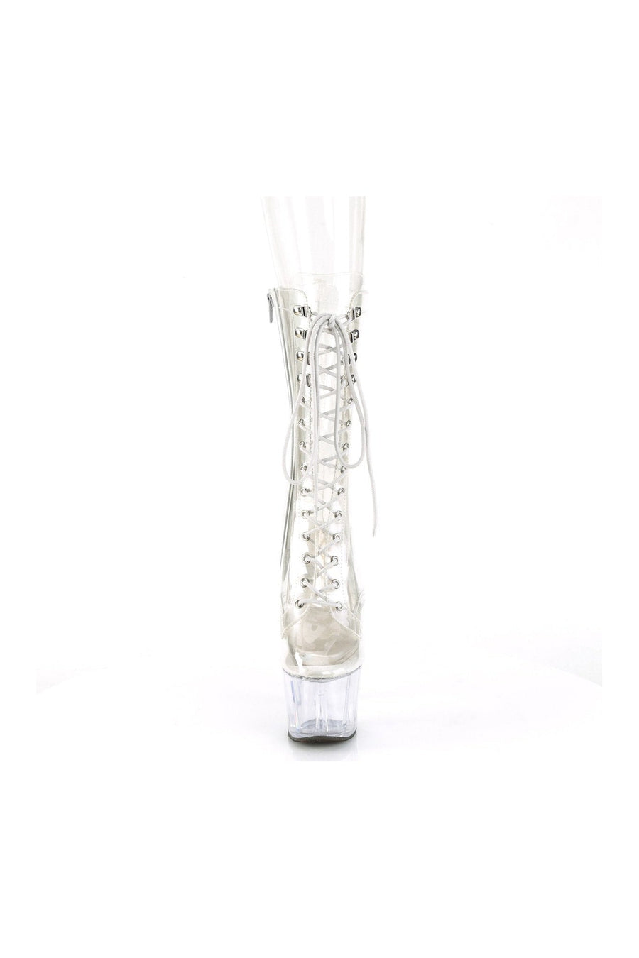 Pleaser ADORE-1050C Ankle Boot in Clear Vinyl