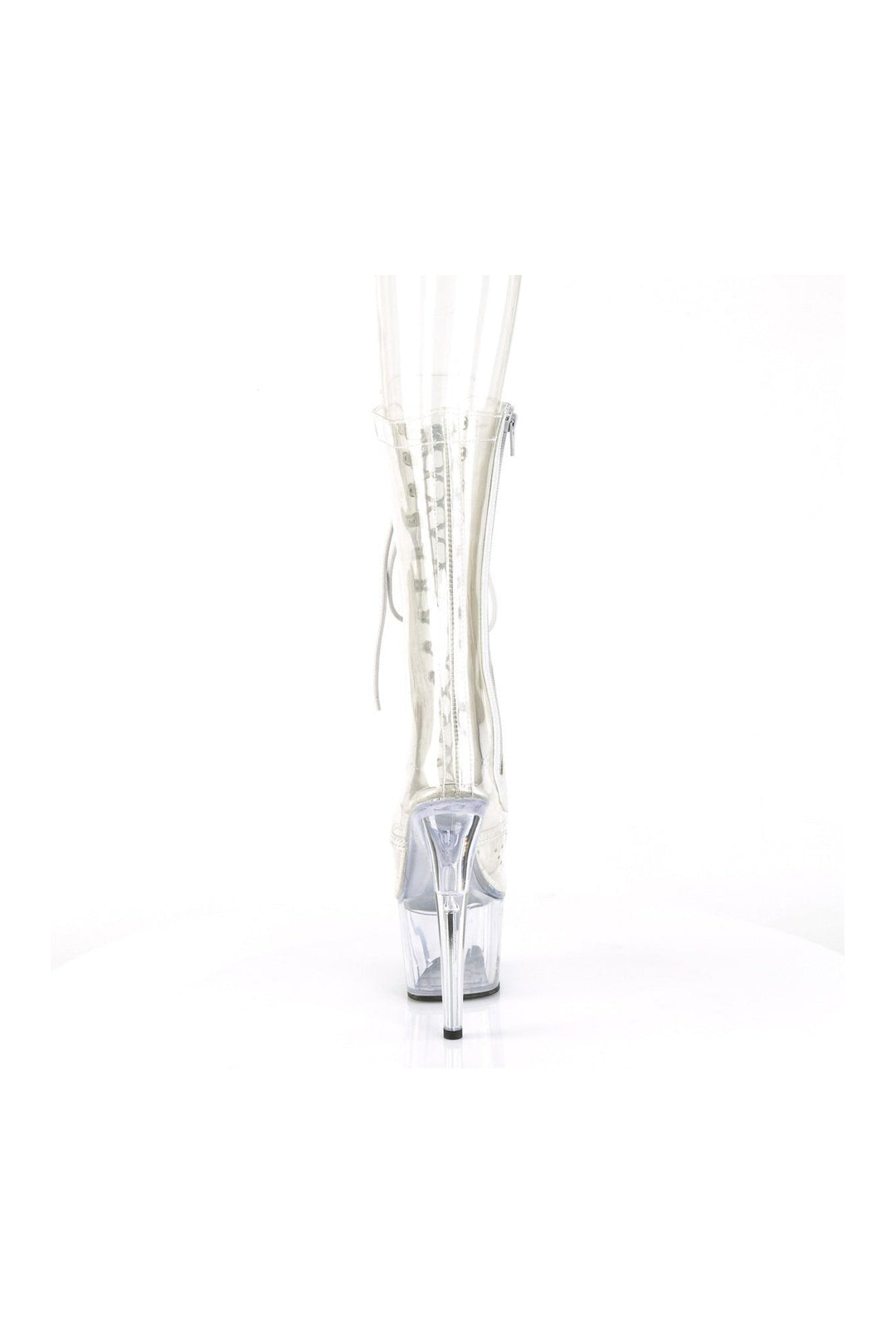 Pleaser ADORE-1050C Ankle Boot in Clear Vinyl