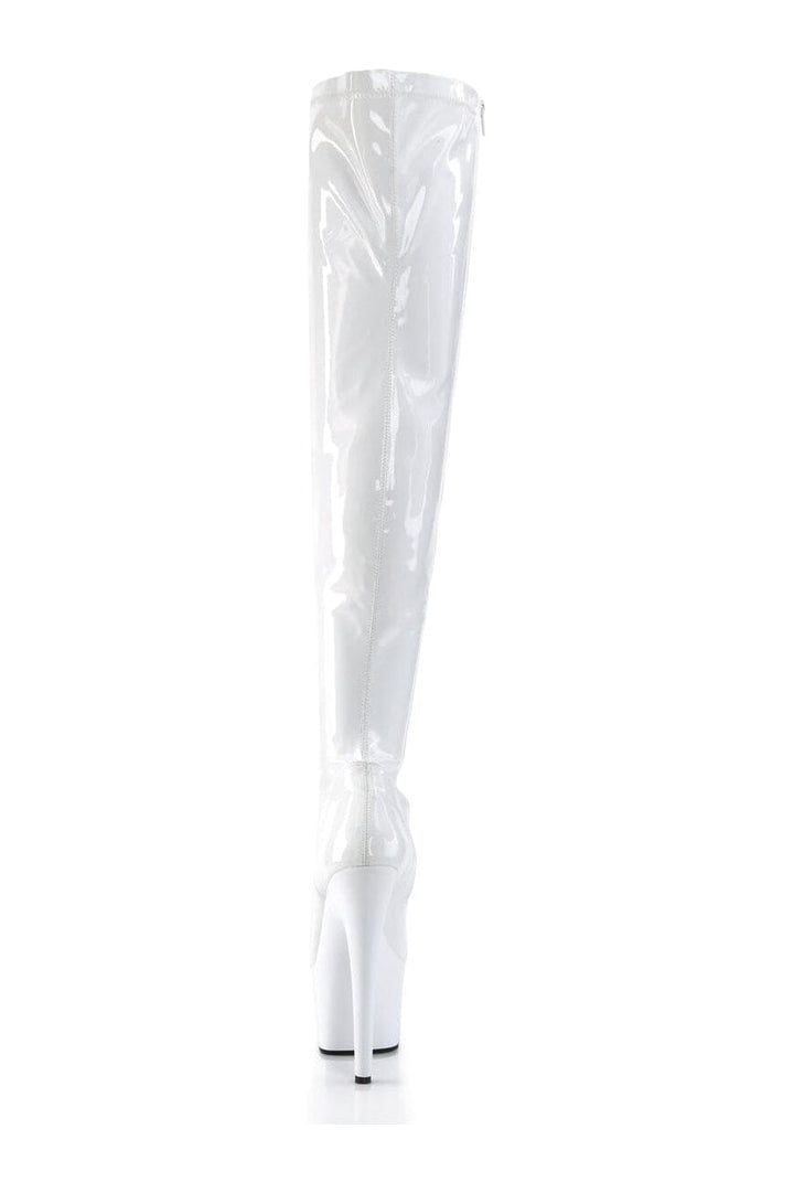 ADORE-3000 White Patent Thigh Boot-Thigh Boots-Pleaser-White-13-Patent-SEXYSHOES.COM