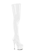 ADORE-4000 White Patent Thigh Boot
