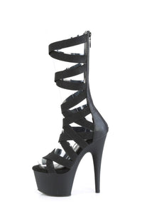 Pleaser ADORE-700-48 Sandal in Black Faux Leather
