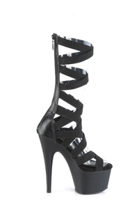 Pleaser ADORE-700-48 Sandal in Black Faux Leather