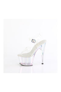 Pleaser ADORE-708HT Clear Vinyl Sandal in Clear Vinyl