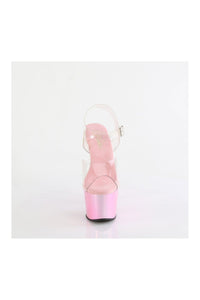 Pleaser ADORE-708LQ Clear Vinyl Sandal in Clear Vinyl