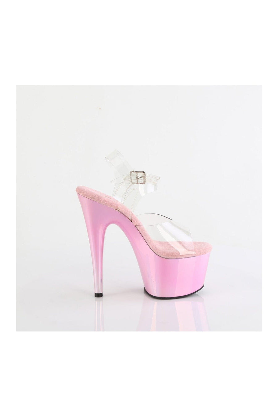 Pleaser ADORE-708LQ Clear Vinyl Sandal in Clear Vinyl
