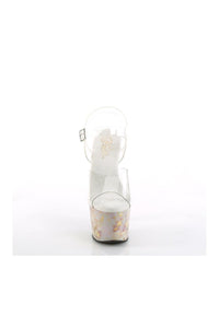 Pleaser ADORE-708MB Sandal in Clear Vinyl
