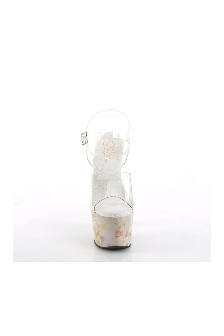 ADORE-708MB Sandal | Clear Vinyl