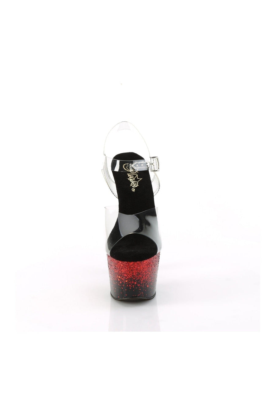 Pleaser ADORE-708SS Clear Vinyl Sandal in Clear Vinyl