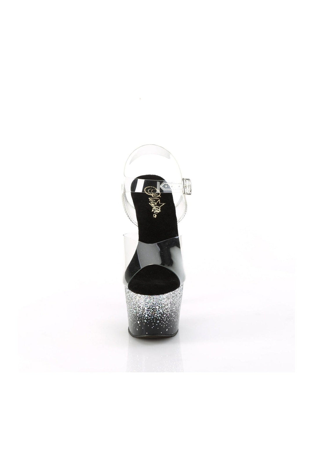 Pleaser ADORE-708SS Clear Vinyl Sandal in Clear Vinyl